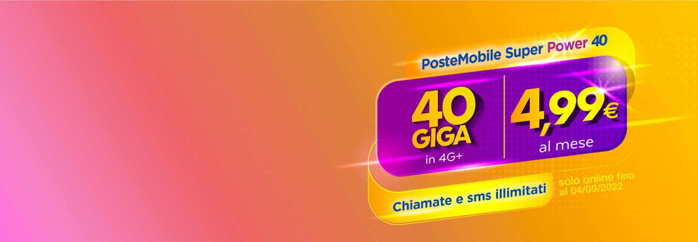 PosteMobile Super Power 40