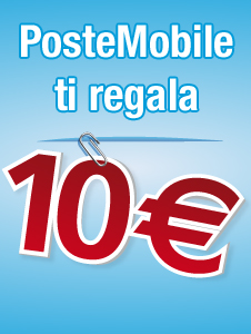PosteMobile ti regala 10€